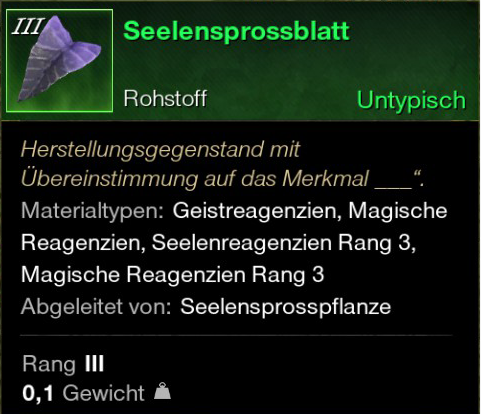 Seelensprossblatt