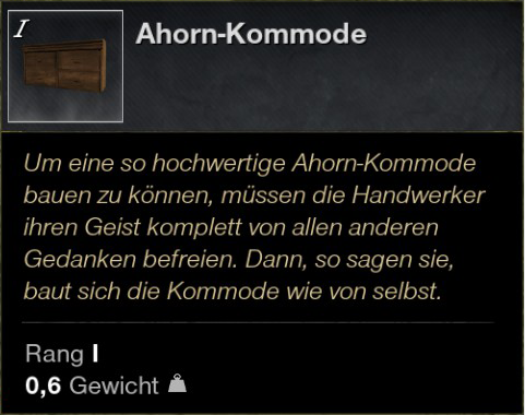 Ahorn Kommode