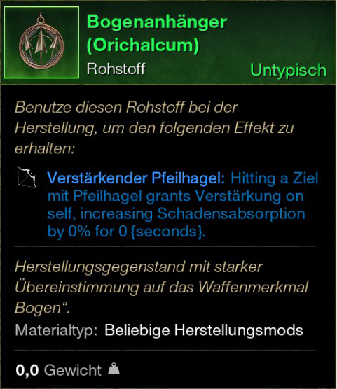 Bogenanhänger (Orichalcum)