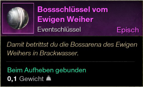 Bosschlüssel vom Ewigen Weiher