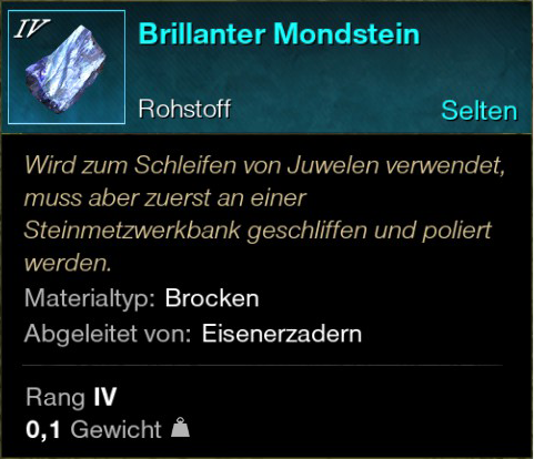 Brillanter Mondstein