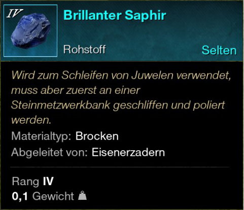 Brillanter Saphir