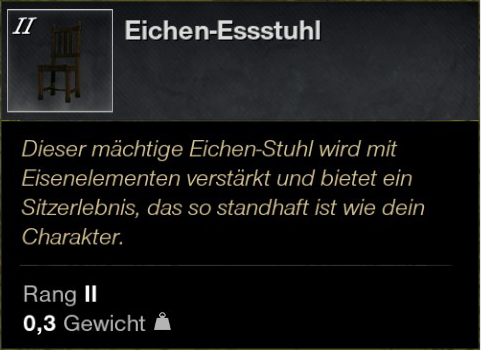 Eichen Essstuhl