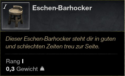 Eschen Barhocker