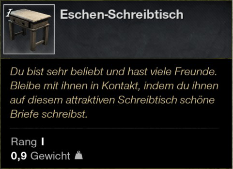 Eschen Schreibtisch