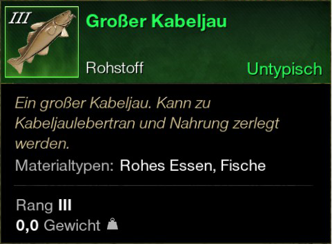 Großer Kabeljau