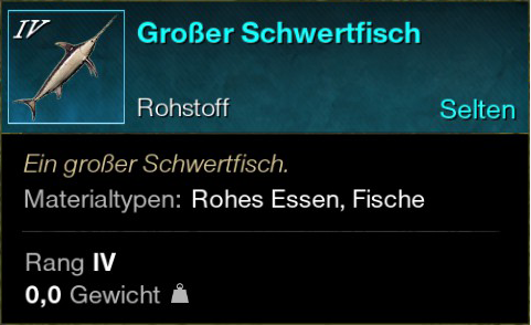 Großer Schwertfisch