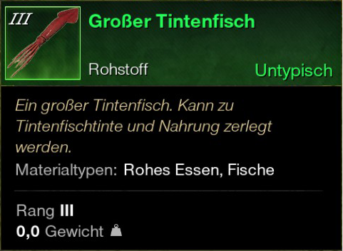 Großer Tintenfisch