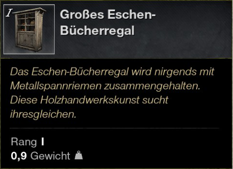 Großes Eschen Bücherregal