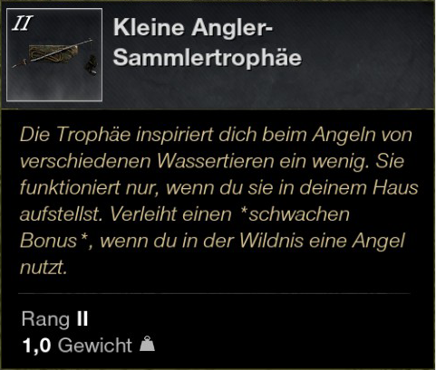 Kleine Angler Sammlertrophäe