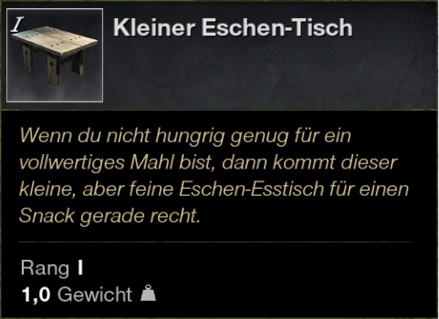 Kleiner Eschen Tisch