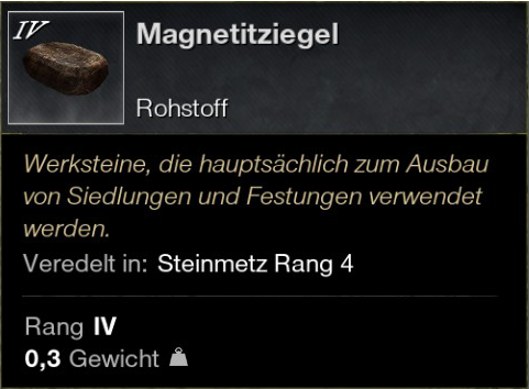 Magnetitziegel