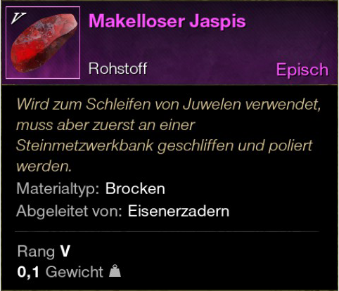 Makelloser Jaspis