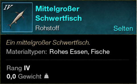 Mittelgroßer Schwertfisch