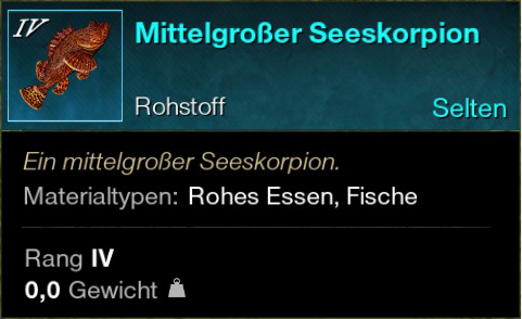 Mittelgroßer Seeskorpion