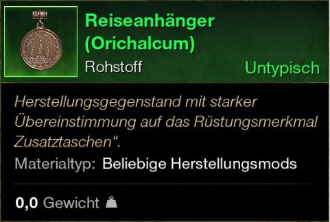 Reiseanhänger (Orichalcum)