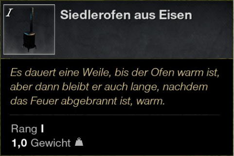 Siedlerofen aus Eisen