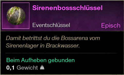 Sirenenbossschlüssel