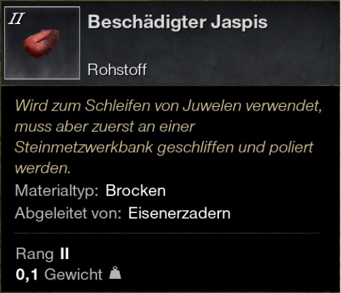 Beschädigter Jaspis