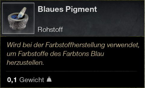 Blaues Pigment