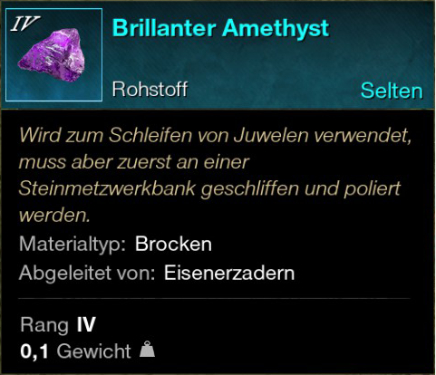 Brillanter Amethyst