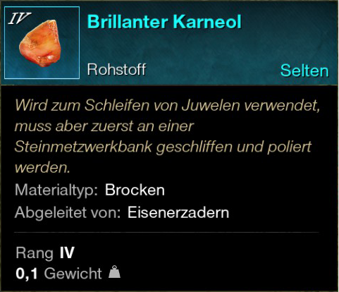 Brillanter Karneol