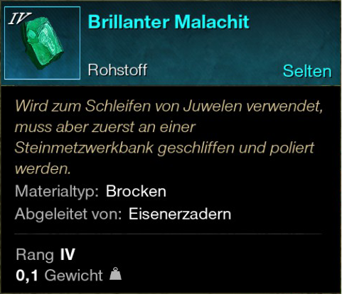 Brillanter Malachit