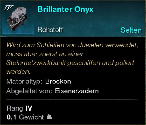 Brillanter Onyx