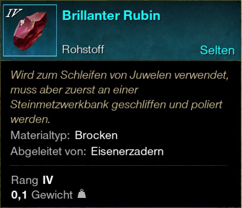 Brillanter Rubin