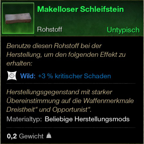 Makelloser Schleifstein