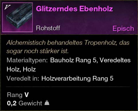 Glitzerndes Ebenholz