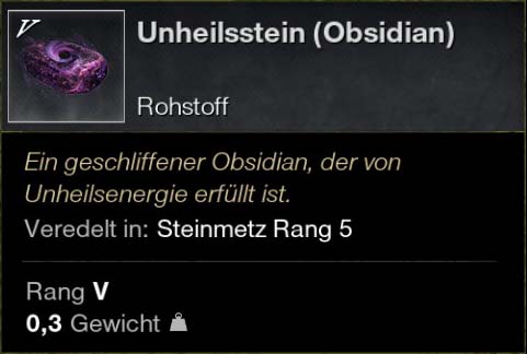 Unheilstein (Obsidian)