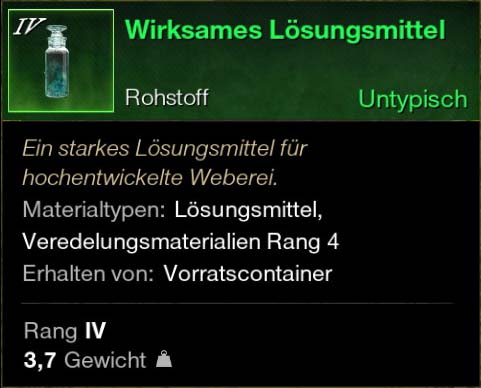 Wirksames Lösungsmittel